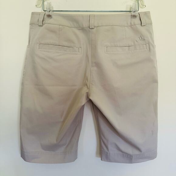 Adidas Womens Climalite Tan Ultimate 365 Bermuda Golf Shorts Size 8 - Picture 3 of 10